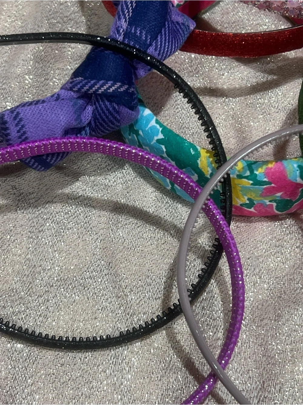 Lot Assorted Women's MulticolorHeadbands Bow Rhinestone Glitter